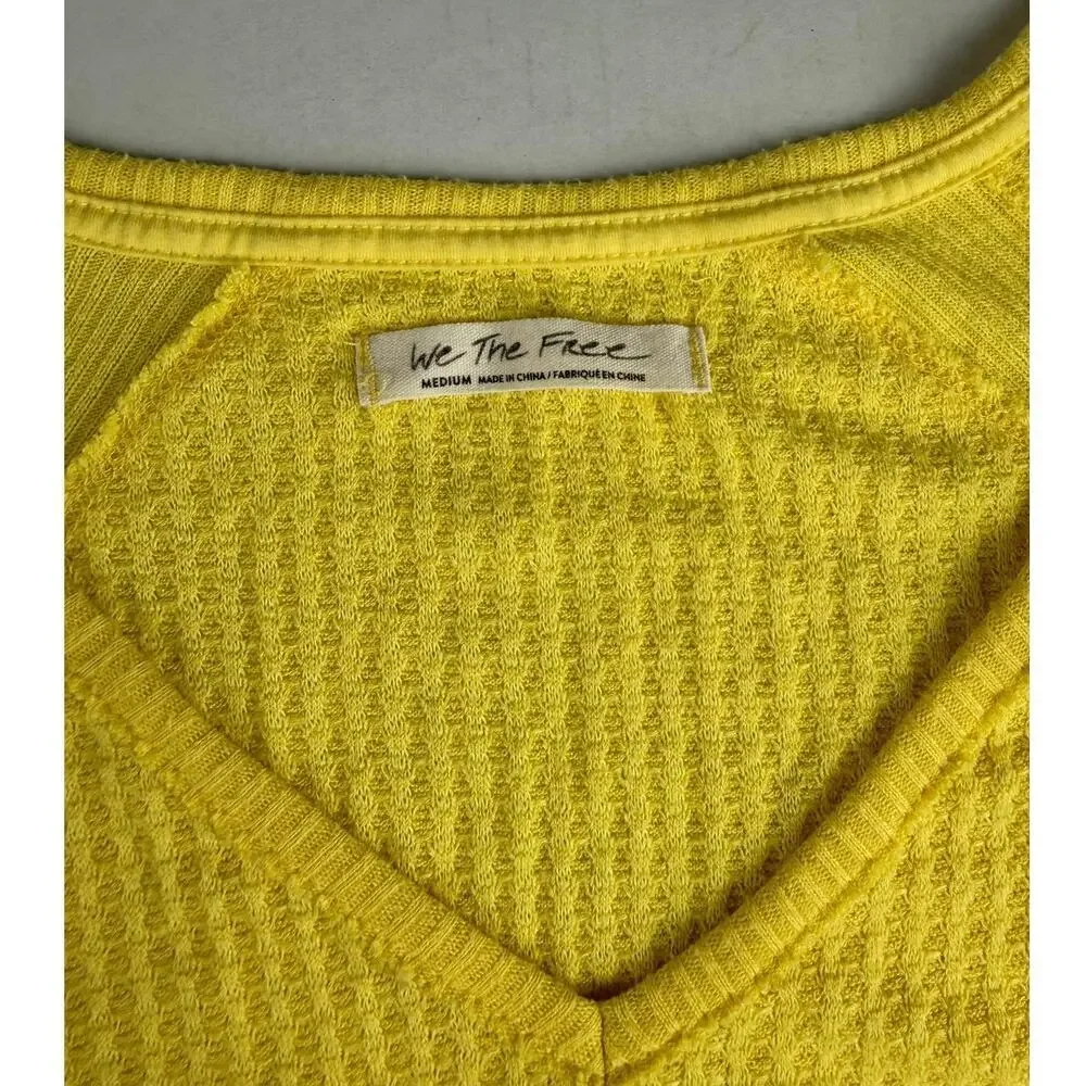 We The Free Santa Clara Thermal Top - Yellow - Size M - Picture 8 of 10